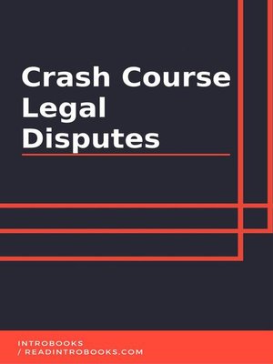 cover image of Crash Course Legal Disputes